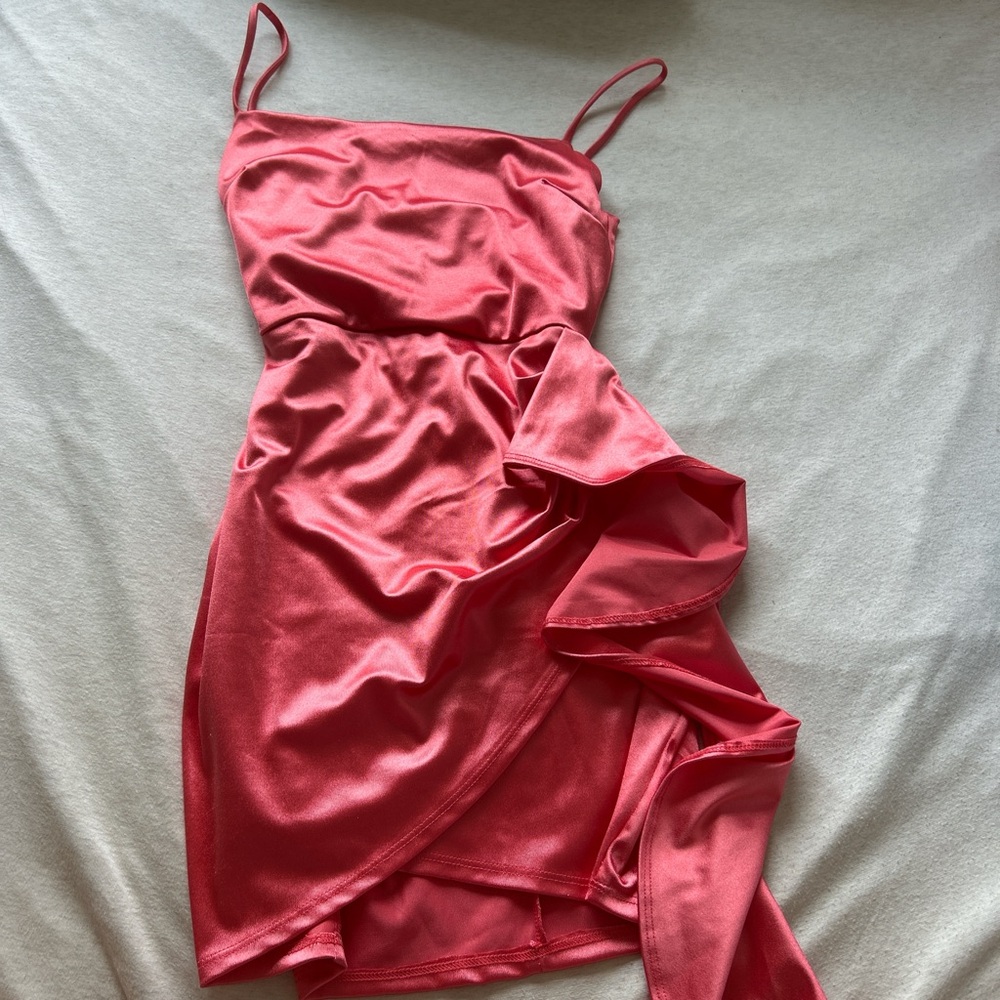 Windsor Satin Pink Mini Dress